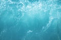 Sea  Waves in ocean wave Bubbles Splashing Ripple Water Storm monsoon. Blue water background. Royalty Free Stock Photo