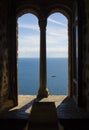 Sea from the window fortress Royalty Free Stock Photo