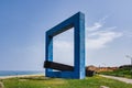 Sea window monument in Torremuzza Sicily, Italy