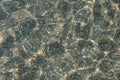 Seabed with pebbles under water Royalty Free Stock Photo