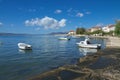 Seaboard on Kastela, Adriatic sea, near Split, Croatia Royalty Free Stock Photo