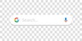 Seach bar navigation for UI design, digital business and interface.