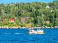 Small island in the Oslo Fjord, Norway Royalty Free Stock Photo