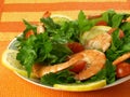 Seafish salad Royalty Free Stock Photo