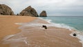 Seafoam on Divorce and Lovers Beach on the Pacific side of Lands End in Cabo San Lucas in Baja California Mexico Royalty Free Stock Photo