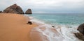 Seafoam on Divorce and Lovers Beach on the Pacific side of Lands End in Cabo San Lucas in Baja California Mexico Royalty Free Stock Photo