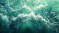 seafom green background Royalty Free Stock Photo