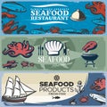 Seafood Banner Set