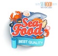 Seafood best quality logo. raster copy