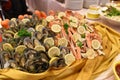 Seafood buffet.