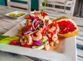 Seafood ceviche, Mexican style Royalty Free Stock Photo