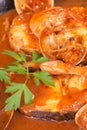 Seafood in cider sauce