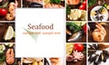 Seafood collage