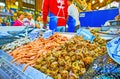 Seafood on the counter, Abastos Market, Jerez, Spain Royalty Free Stock Photo