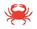 Seafood crab vector concept Royalty Free Stock Photo