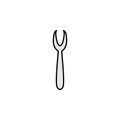 seafood fork colored icon. Can be used for web, logo, mobile app, UI, UX