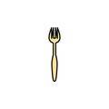 Seafood fork colored icon. Can be used for web, logo, mobile app, UI, UX