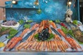 Seafood on ice Royalty Free Stock Photo