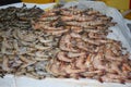 Seafood ice at fish market Royalty Free Stock Photo