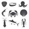 Seafood Icons Set