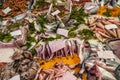 Seafood at La Pescheria fish market in Catania, Sicily, Italy