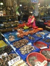 Korea aunty fish market