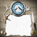 Seafood Menu Background Royalty Free Stock Photo