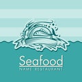 Seafood menu design