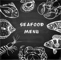 Seafood menu Royalty Free Stock Photo