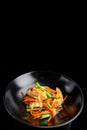 Seafood in oyster sauce dish Royalty Free Stock Photo