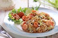 Seafood pad thai Royalty Free Stock Photo