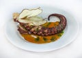 Seafood paella, traditional spanish dish