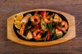 Seafood pan mix Royalty Free Stock Photo