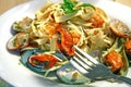 Seafood Pasta Royalty Free Stock Photo