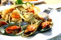 Seafood pasta Royalty Free Stock Photo