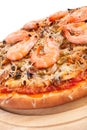 Seafood pizza Royalty Free Stock Photo