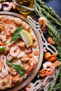 Seafood pizza delicious italian meal