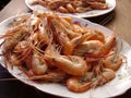 Shrimps platter Royalty Free Stock Photo