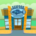 Seafood Restaurant, Eatery for Fish Food Lovers Royalty Free Stock Photo