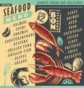 Seafood restaurant menu template