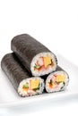Seafood Rolled sushi Royalty Free Stock Photo