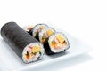 Seafood Rolled sushi Royalty Free Stock Photo