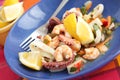 Seafood salad Royalty Free Stock Photo