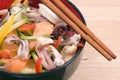 Seafood salad Royalty Free Stock Photo