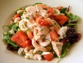 Seafood salad dish Royalty Free Stock Photo