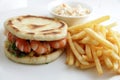 Seafood sandwich Royalty Free Stock Photo