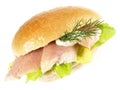 Seafood - Smoked Eel - Fish Bread Roll Royalty Free Stock Photo