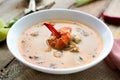 Seafood soup With king prawns