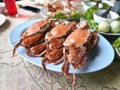 Seafood, steamed crabs