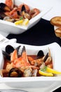 Seafood stew with Crab Claw Royalty Free Stock Photo